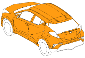полная покраска toyota c-hr